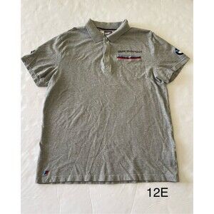 Puma BMW Polo Shirt‎ Men's Short Sleeve Gray Size XL